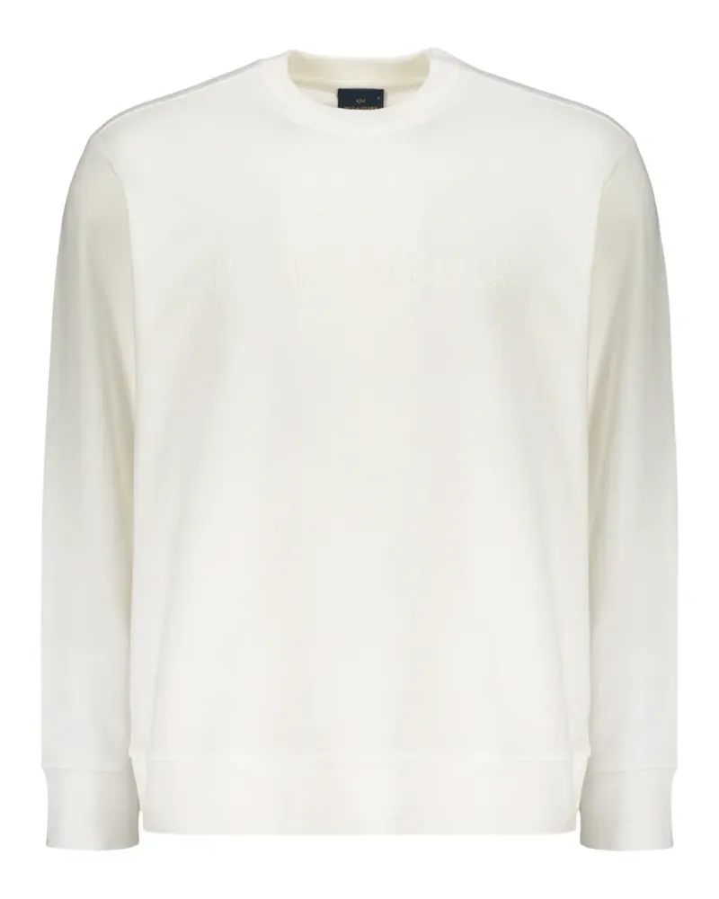 Paul & Shark logo-embroidered sweatshirt - Weiß Weiß