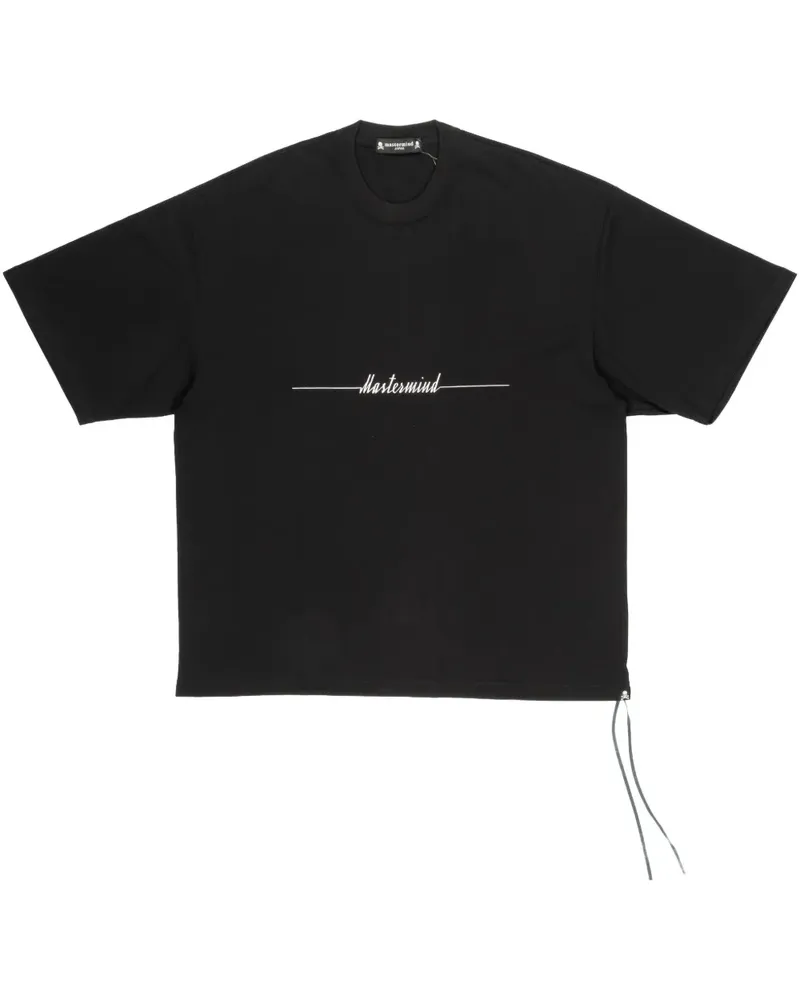 Mastermind Japan T-Shirt mit Heartbeat-Logo Schwarz