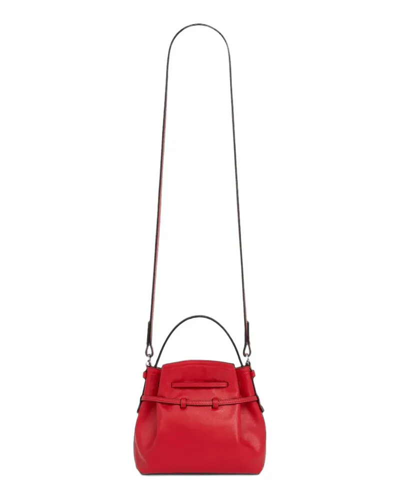Givenchy Mini Voyou Beuteltasche aus glänzendem Leder - Rot Rot