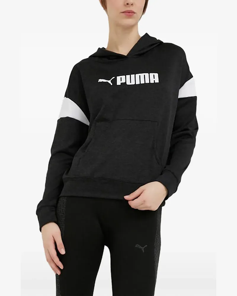 Puma Hoodie mit Logo-Print - Grau Grau
