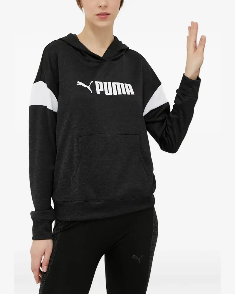 Puma Hoodie mit Logo-Print - Grau Grau