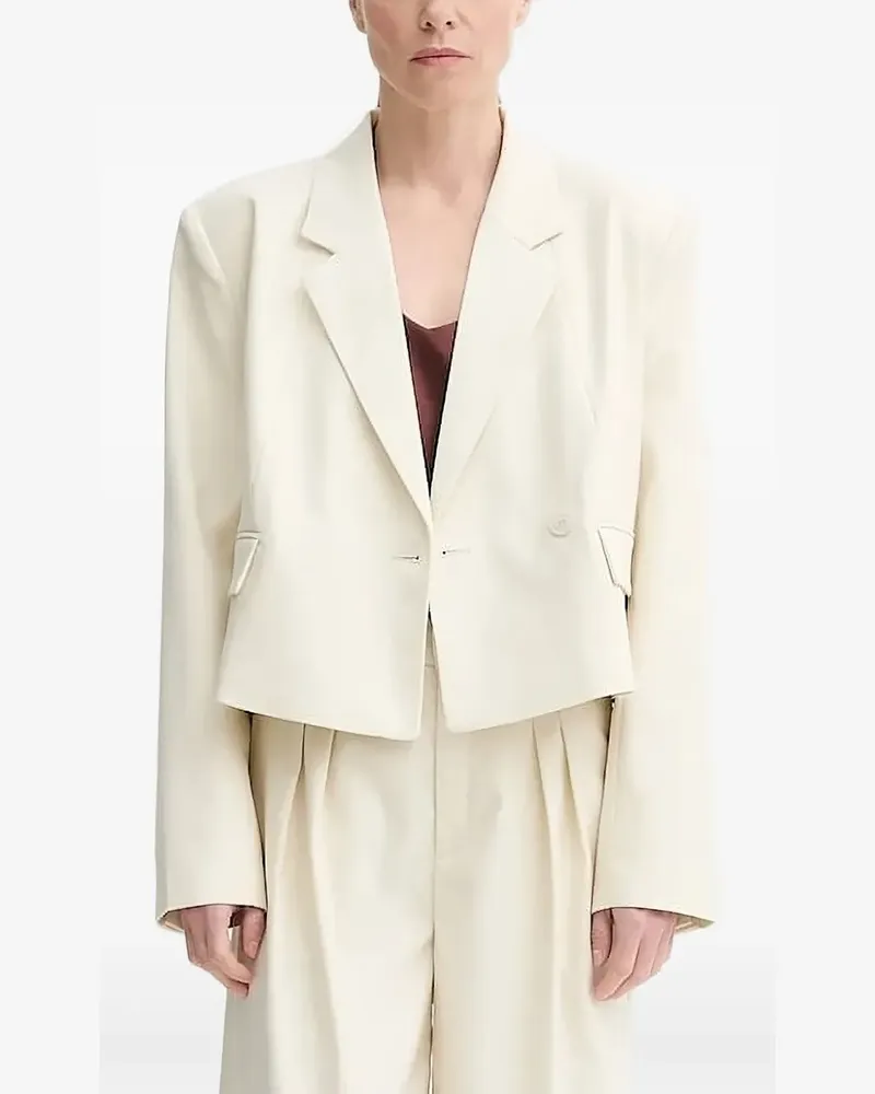 Gestuz GZseaver Blazer mit gepolsterten Schultern - Weiß Weiß