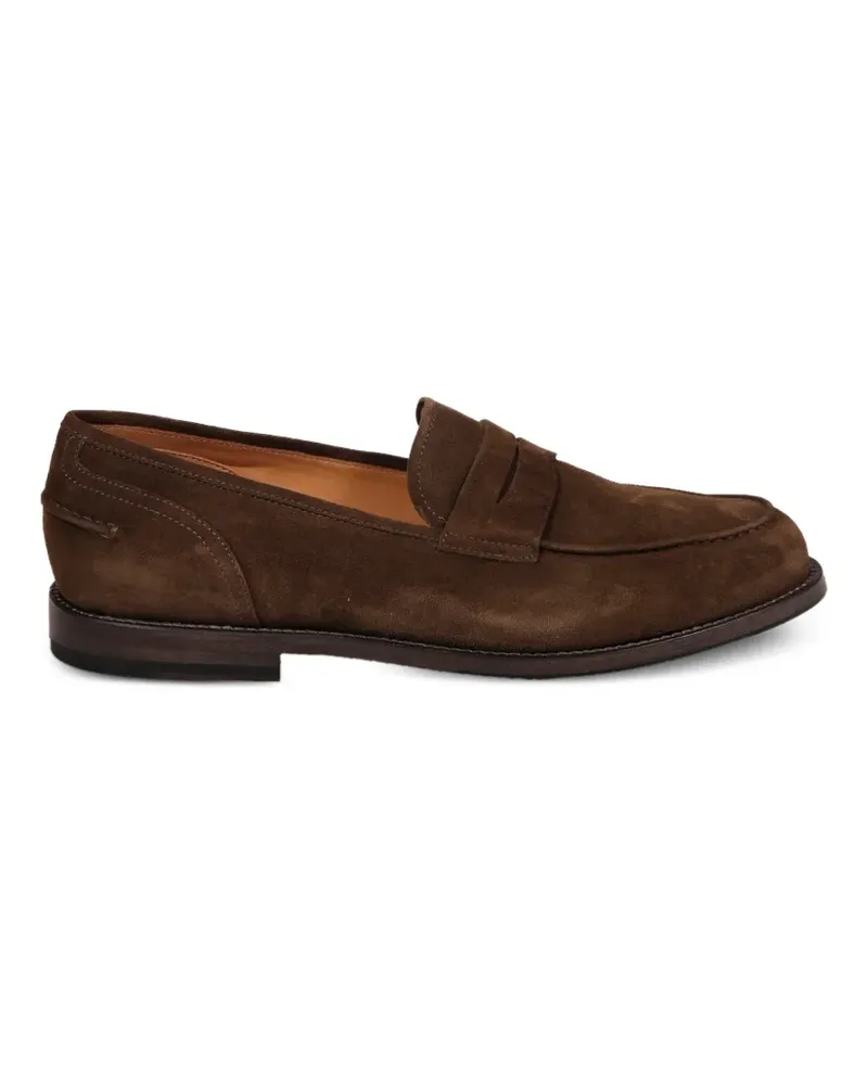 Alberto Fasciani Brian suede penny loafers - Braun Braun