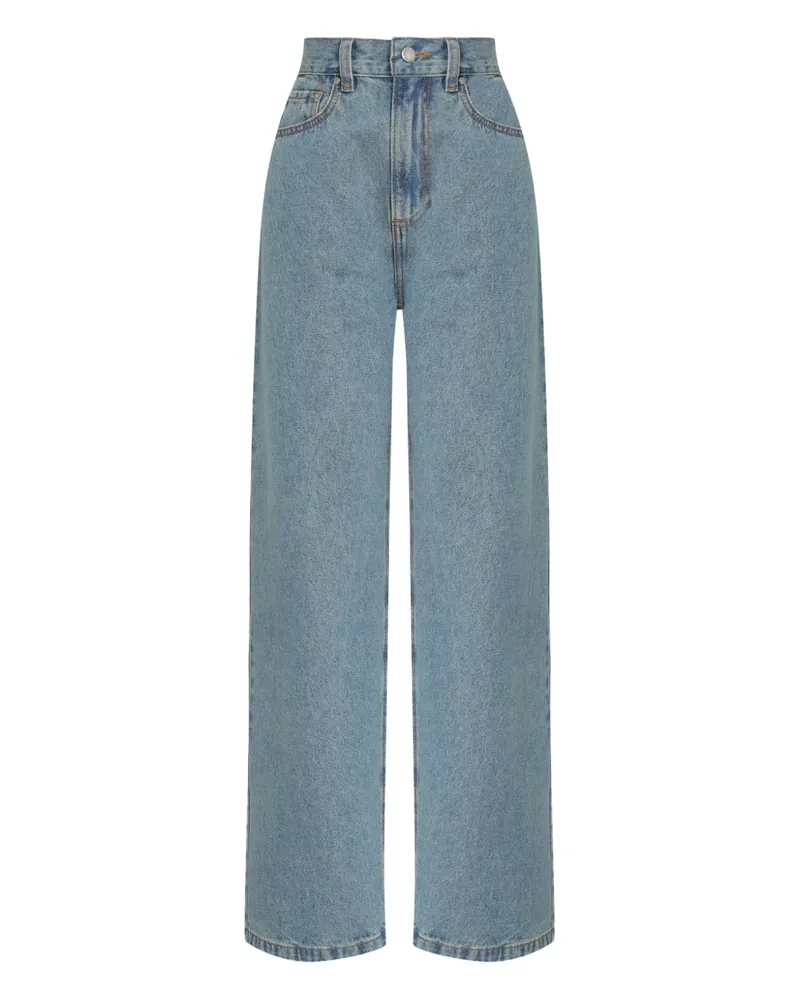 Gloria Coelho Jeans mit hohem Bund - Blau Blau