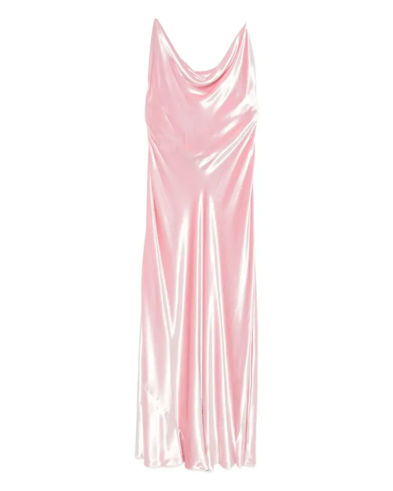 Alberta Ferretti Kleid mit drapiertem Ausschnitt - Rosa Rosa