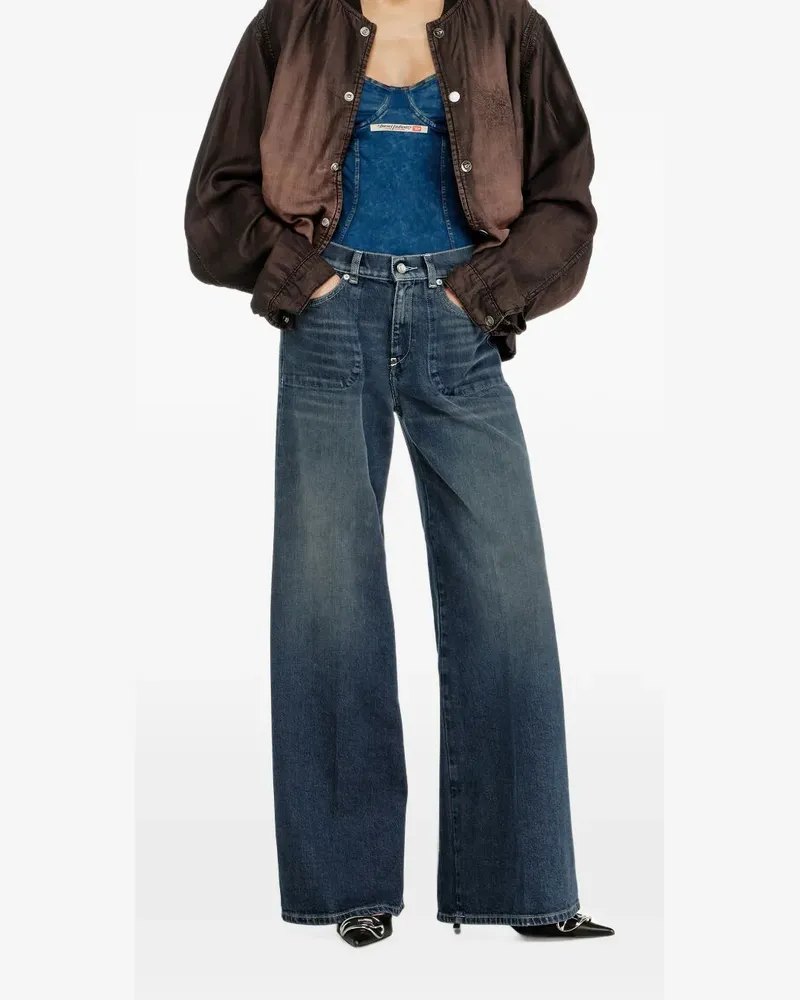 Diesel 1978 D-Akemi Schlagjeans - Blau Blau