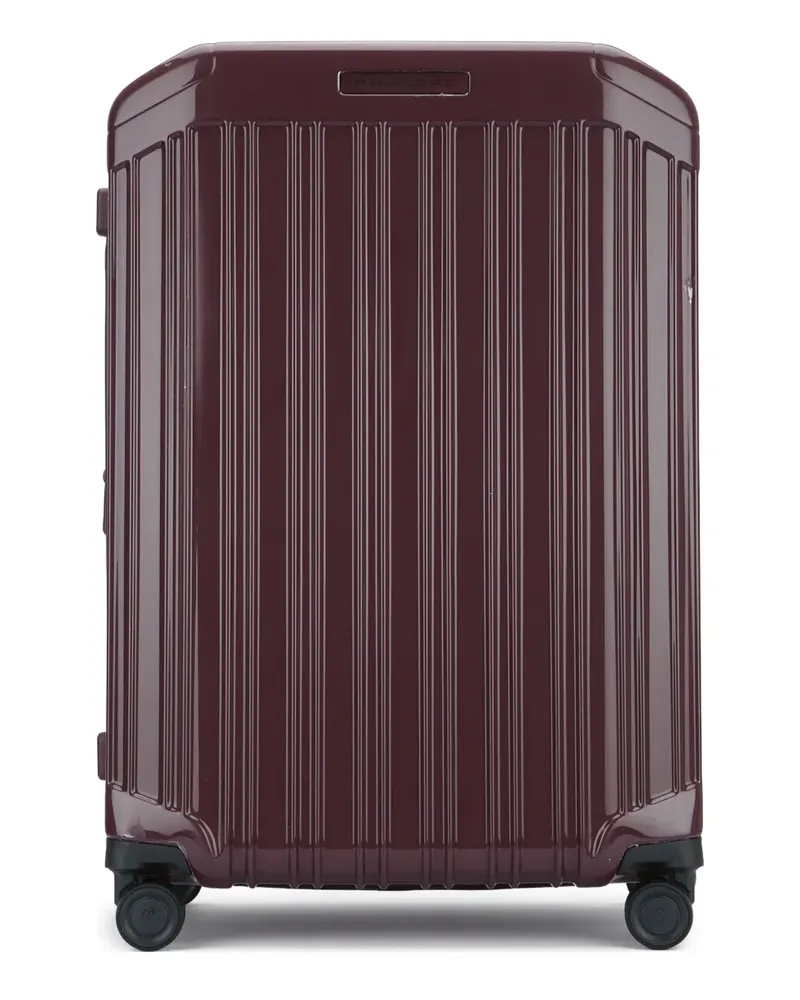 Piquadro Mittelgroßer Koffer mit 4 Rollen - Rot Rot