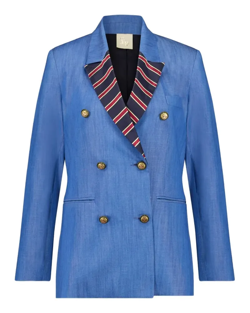 PAULA Doppelreihiger Blazer - Blau Blau