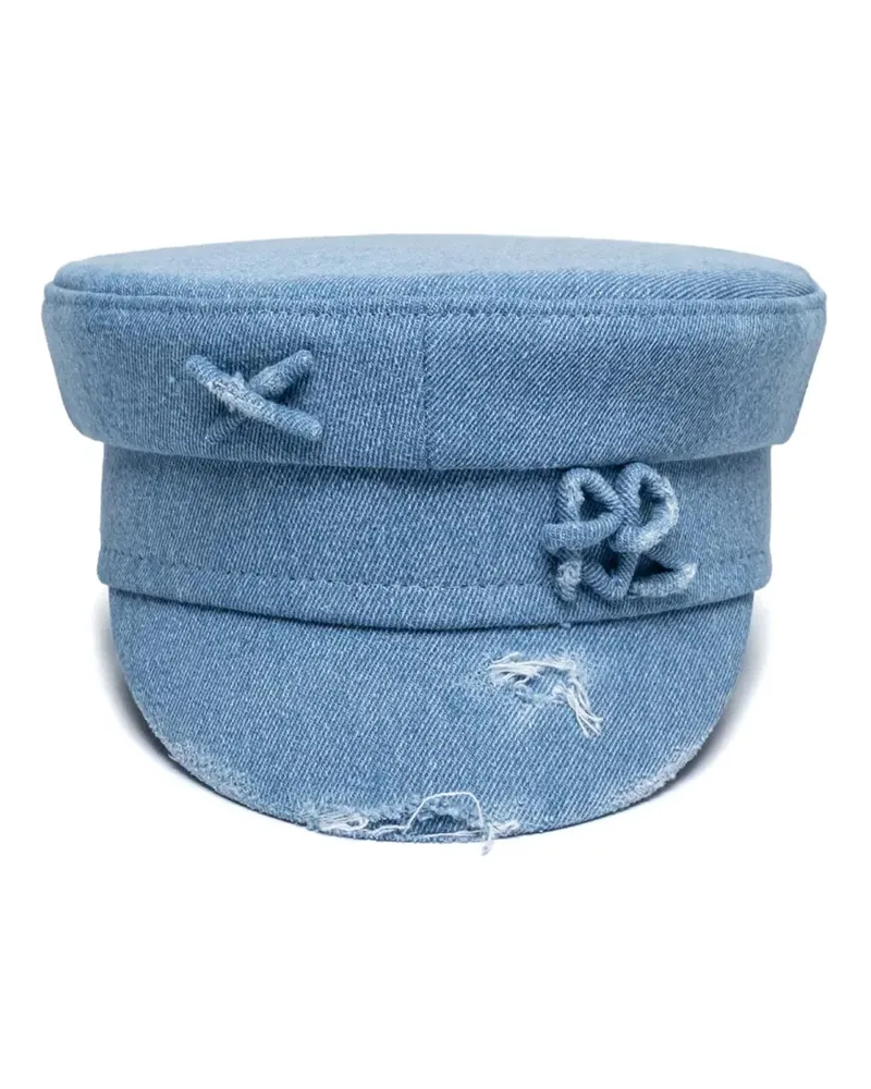 RUSLAN BAGINSKIY Ausgefranste Baseballkappe - Blau Blau