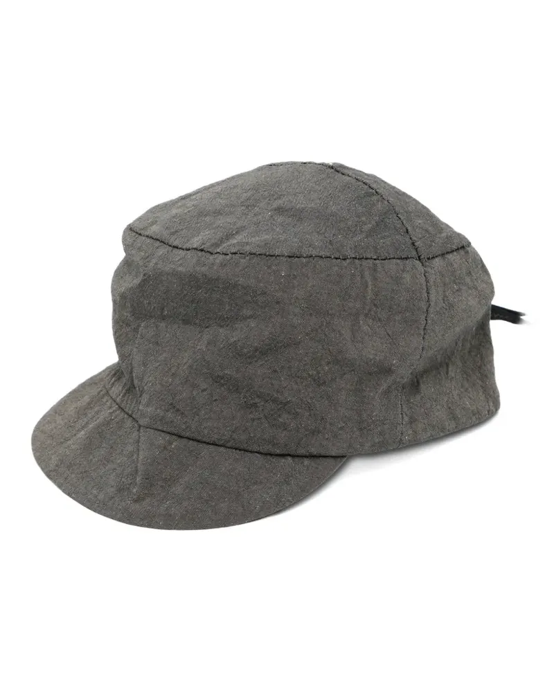 forme d'expression crinkled-finish panelled cap - Grau Grau