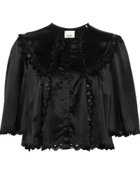 Isabel Marant Armley Bluse mit Ösen Schwarz