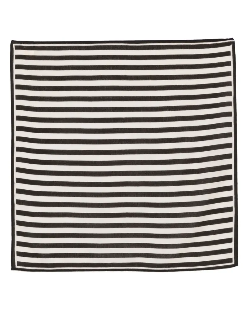 Eric Bompard Halstuch mit Print - Schwarz Schwarz