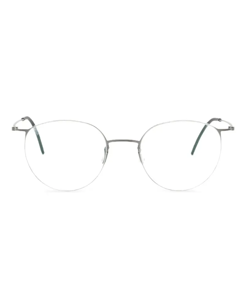 Lindberg 5552 Brille mit rundem Gestell - Silber Silber