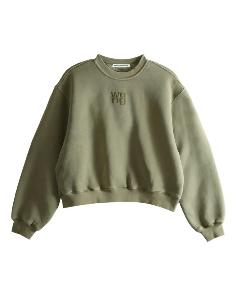 Alexander Wang Sweatshirt mit Prägung - Grün Grün