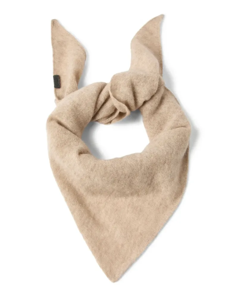 Brunello Cucinelli Schal mit Monili-Kette - Nude Nude