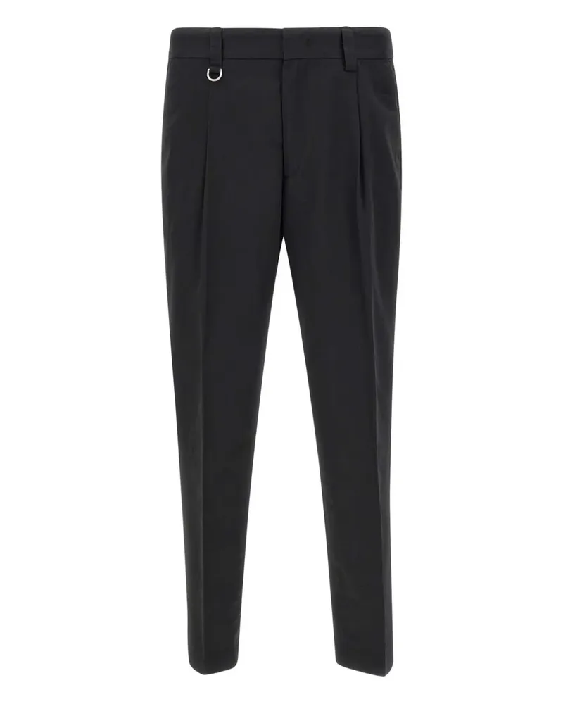 Paolo Pecora Milano Klassische Tapered-Chino - Schwarz Schwarz