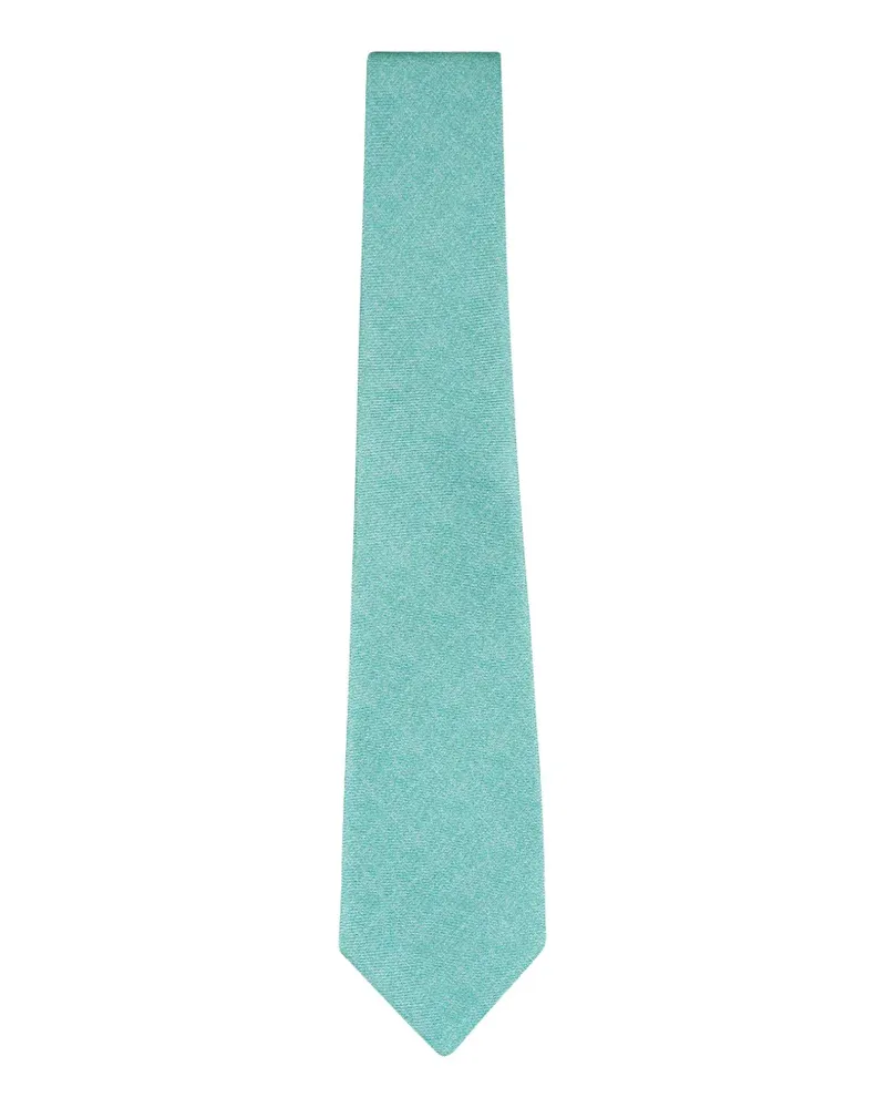 Kiton pointed-tip tie - Blau Blau
