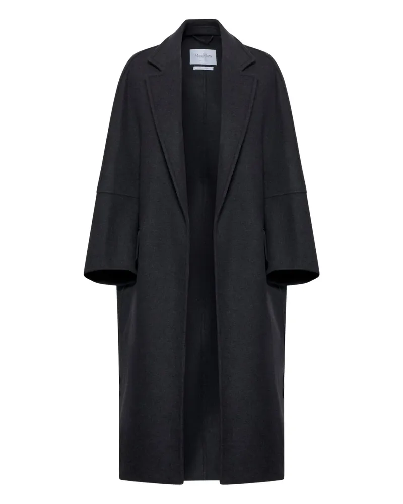 Max Mara notched-lapels coat - Schwarz Schwarz