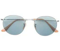 round frame sunglasses - Metallic