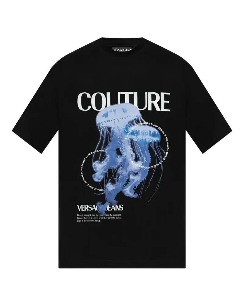 Versace Jeans jellyfish print T-shirt - Schwarz Schwarz