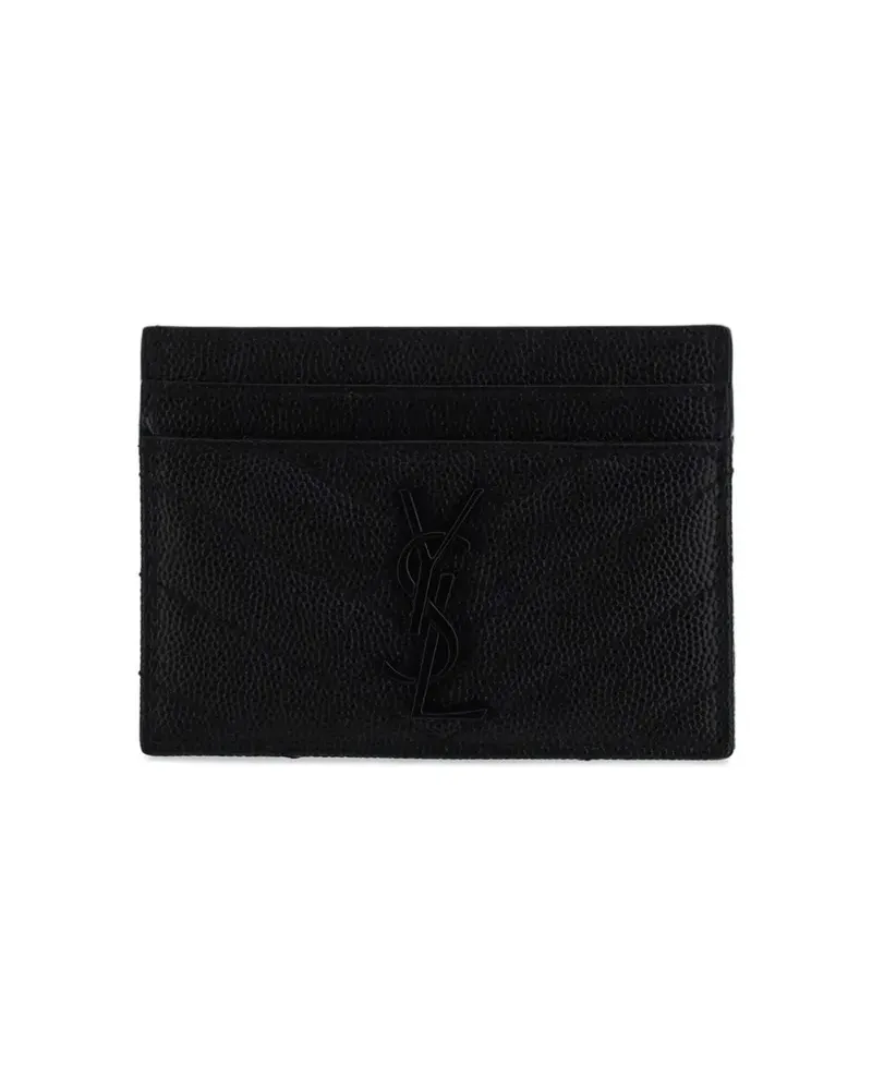 Saint Laurent Monogram' Kartenetui - Schwarz Schwarz
