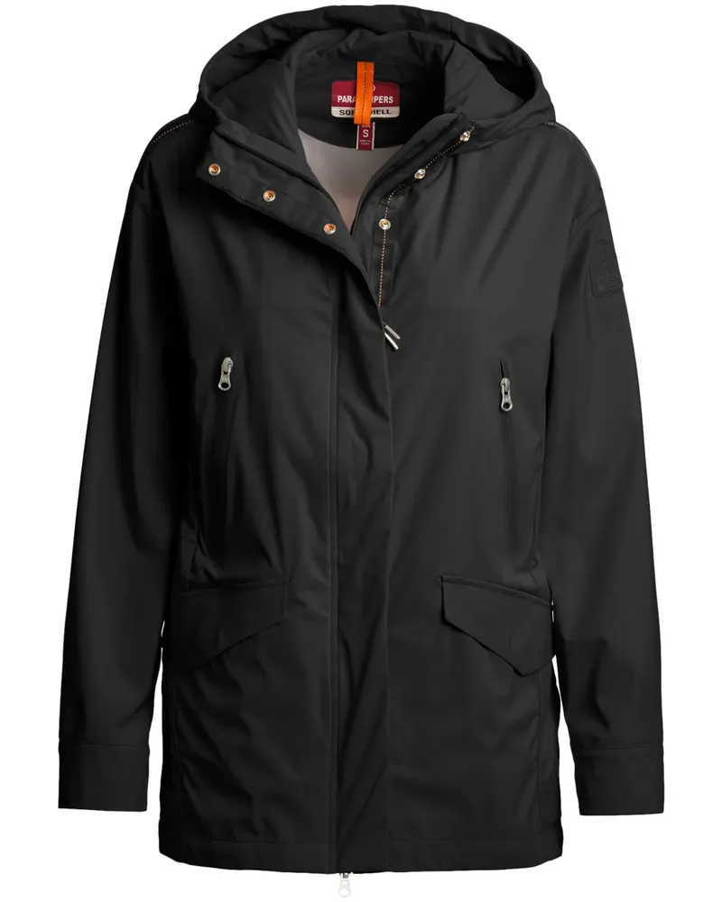 Parajumpers Parka mit Logo-Patch - Schwarz Schwarz