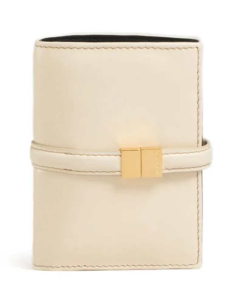 Marni Prisma Portemonnaie mit Logo-Gravur - Nude Nude