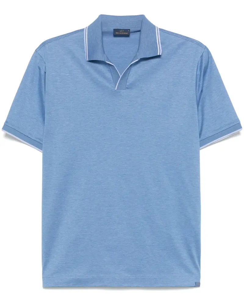 Paul & Shark Meliertes Poloshirt - Blau Blau