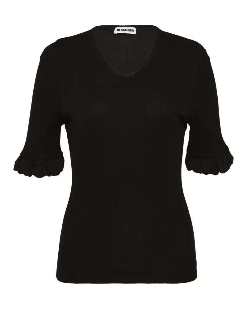 Jil Sander Gestricktes Oberteil - Schwarz Schwarz