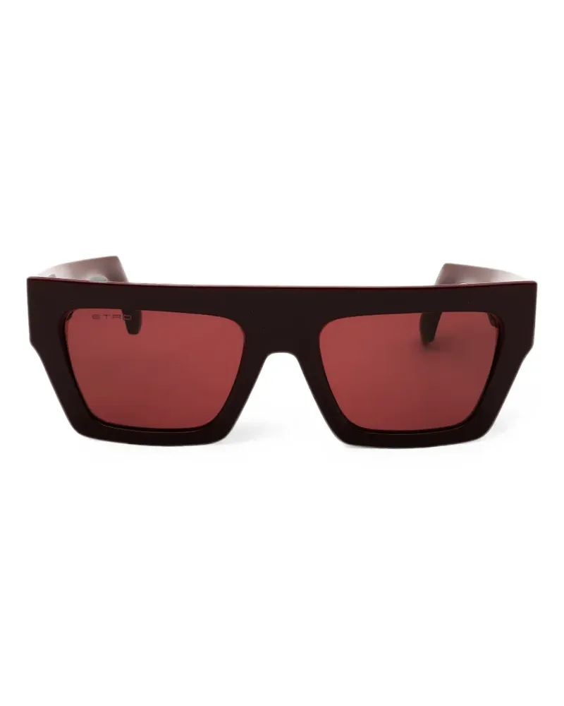 Etro Sonnenbrille mit eckigem Gestell - Braun Braun