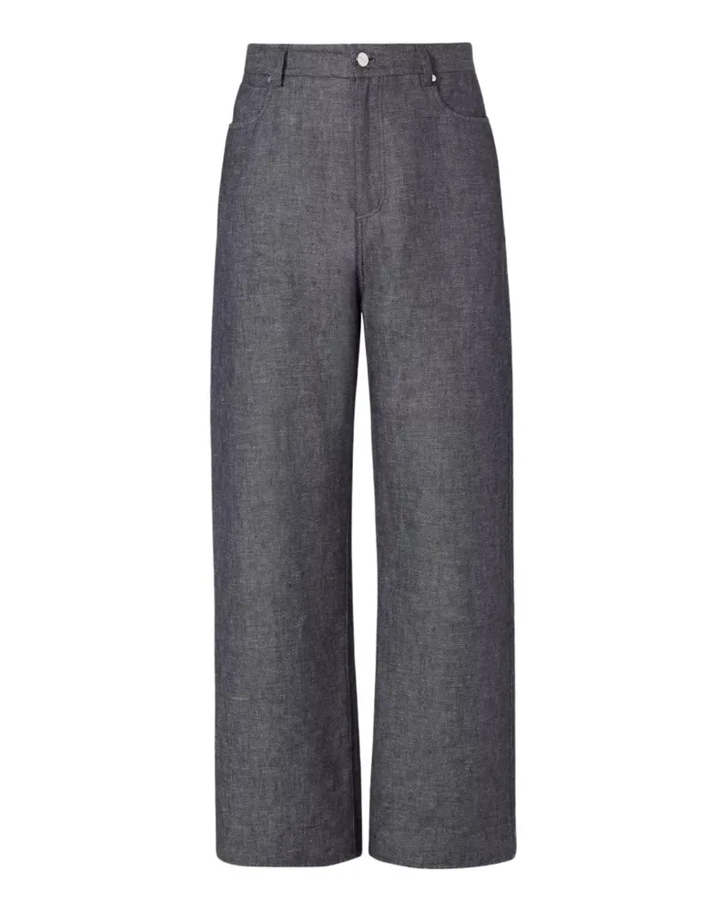 Fendi Hose mit geradem Bein - Grau Grau
