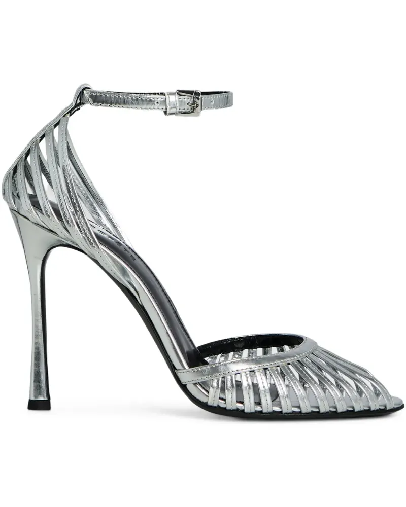 Retrofête Analu Sandalen 105mm - Silber Silber
