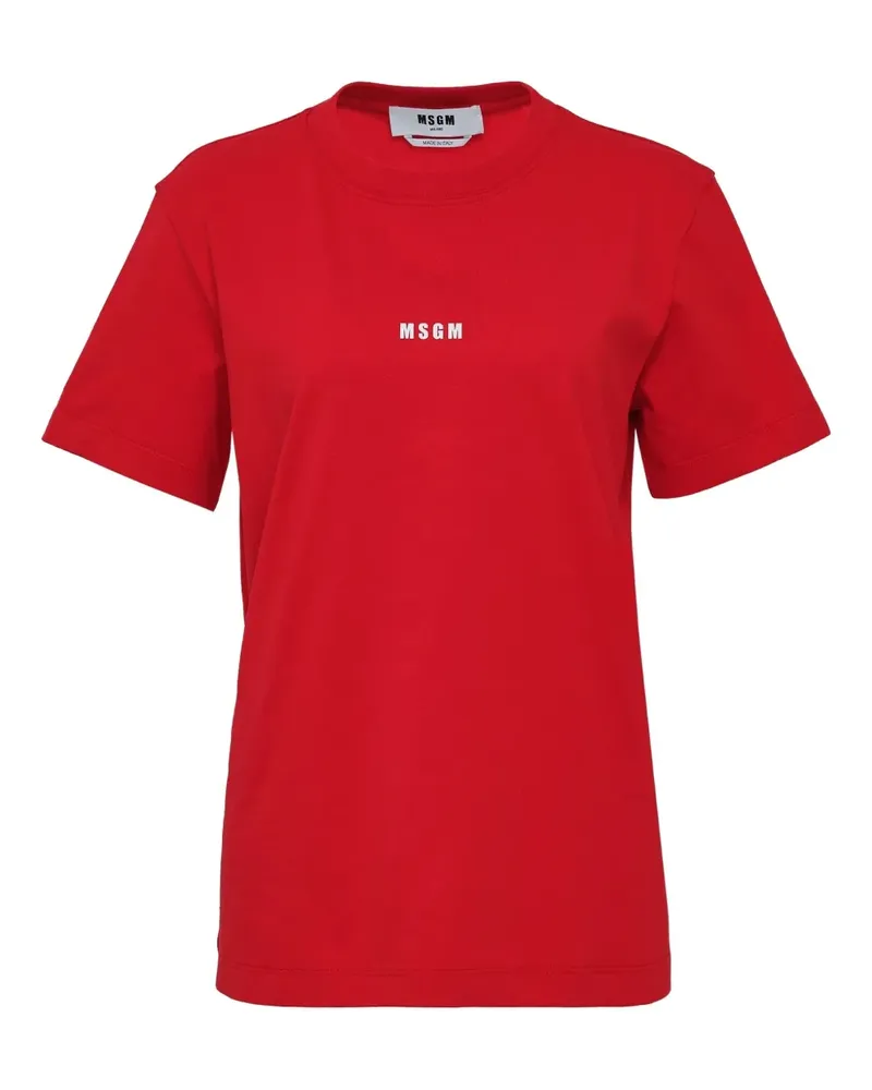 MSGM logo T-shirt - Rot Rot