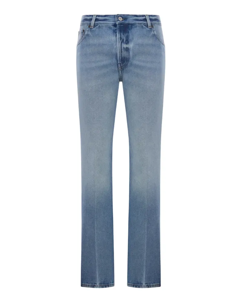 Miu Miu washed five-pocket straight-leg jeans - Blau Blau