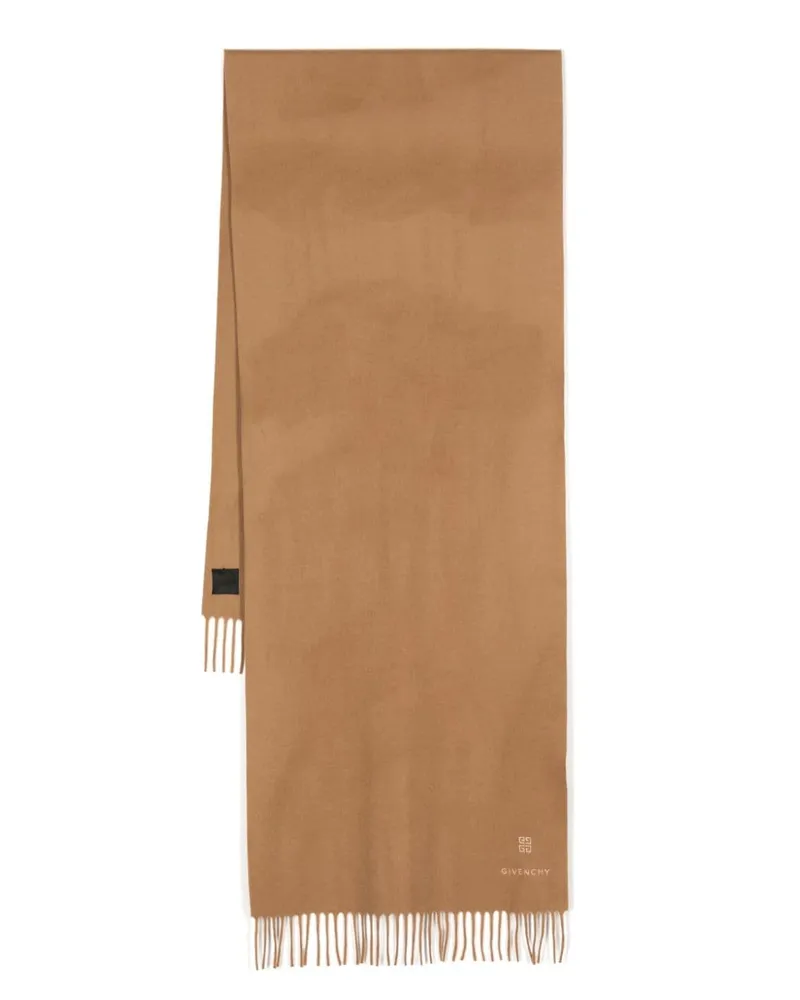 Givenchy Kaschmirschal mit Signature 4G-Stickerei - Braun Braun