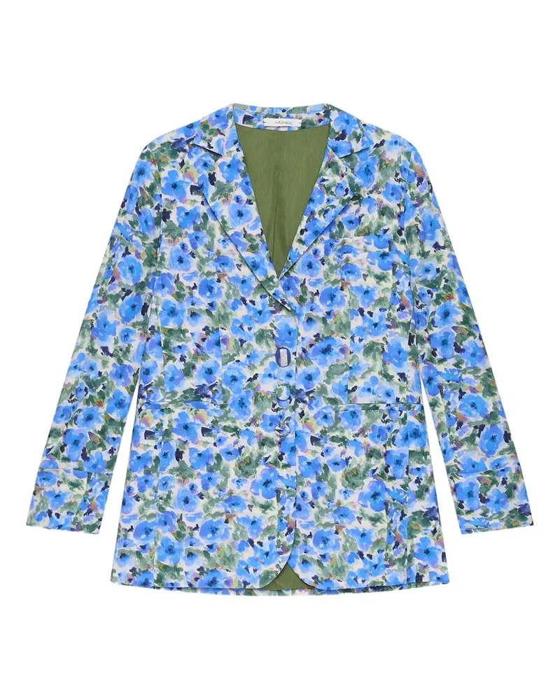 Maliparmi Blazer mit Blumen-Print - Blau Blau
