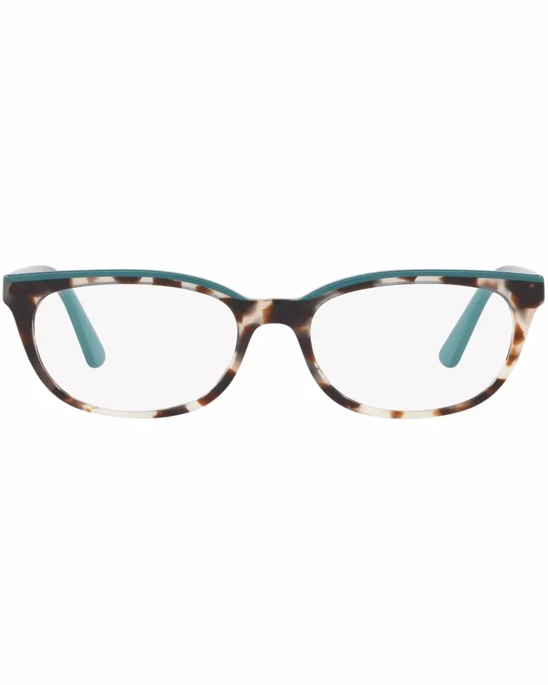 Prada Eckige Brille in Schildpattoptik - Braun Braun