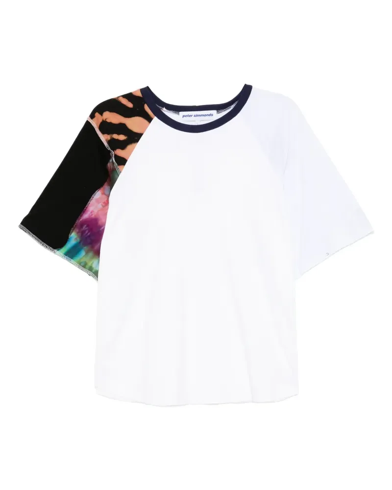 Stain Shade x Stussy T-Shirt mit Batikmuster - Weiß Weiß