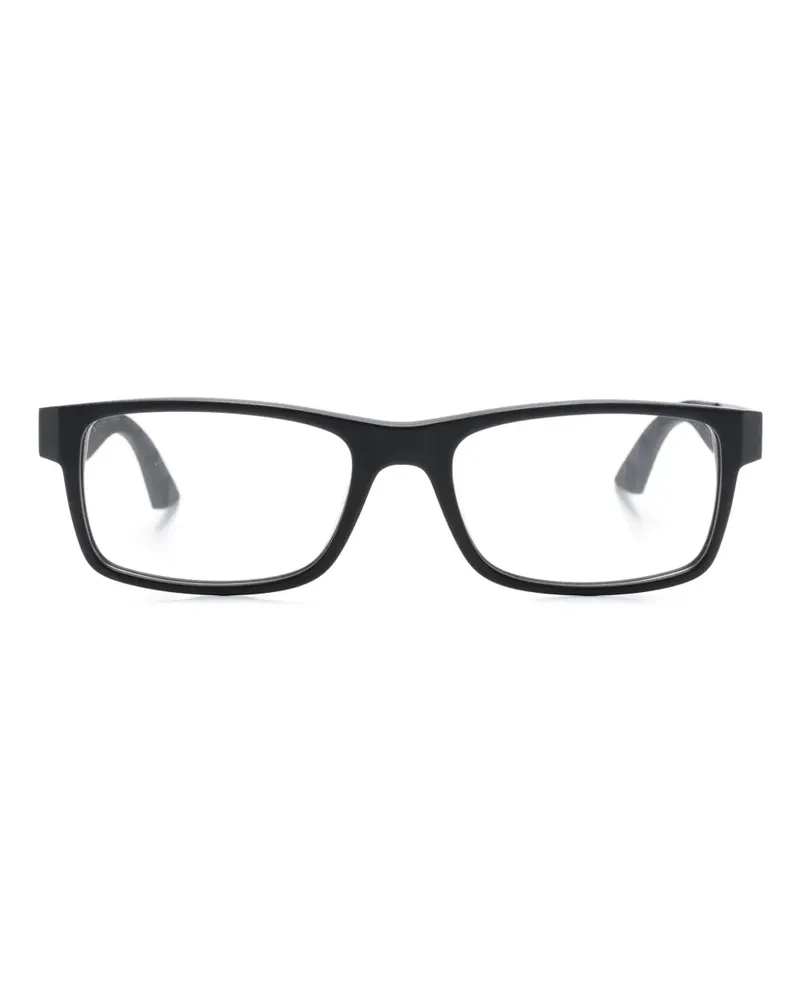 Montblanc Brille mit eckigem Gestell - Schwarz Schwarz