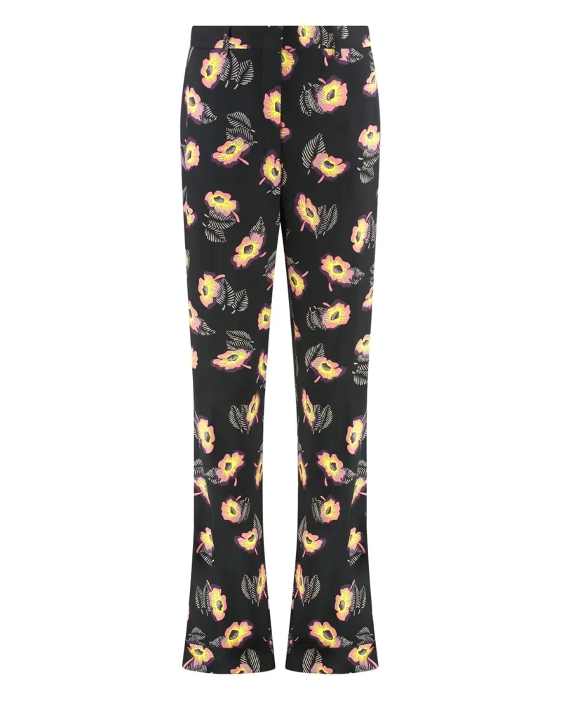 Etro floral-print trousers - Schwarz Schwarz