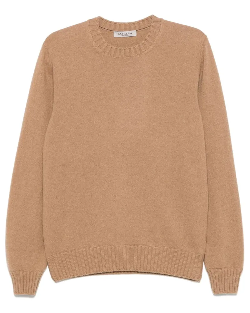 La Fileria Klassischer Kaschmirpullover - Braun Braun