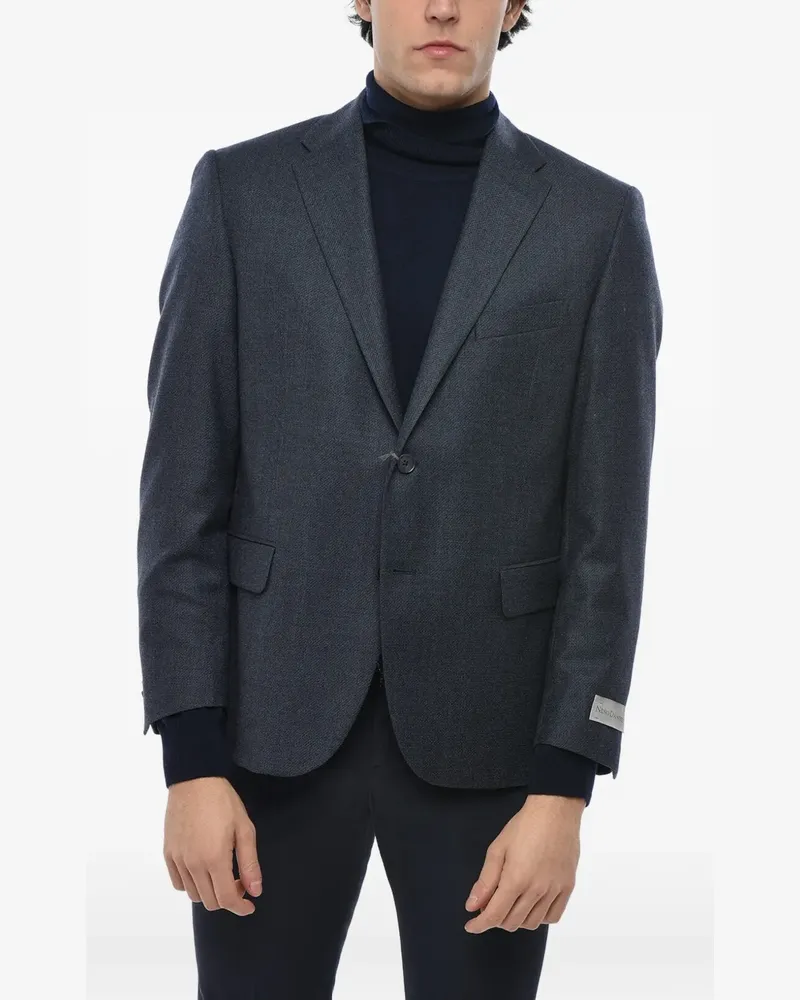 Corneliani single-breasted blazer - Blau Blau