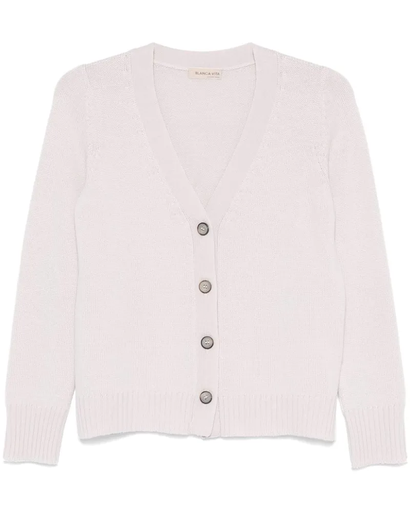 Blanca Cardigan aus Schurwolle - Rosa Rosa