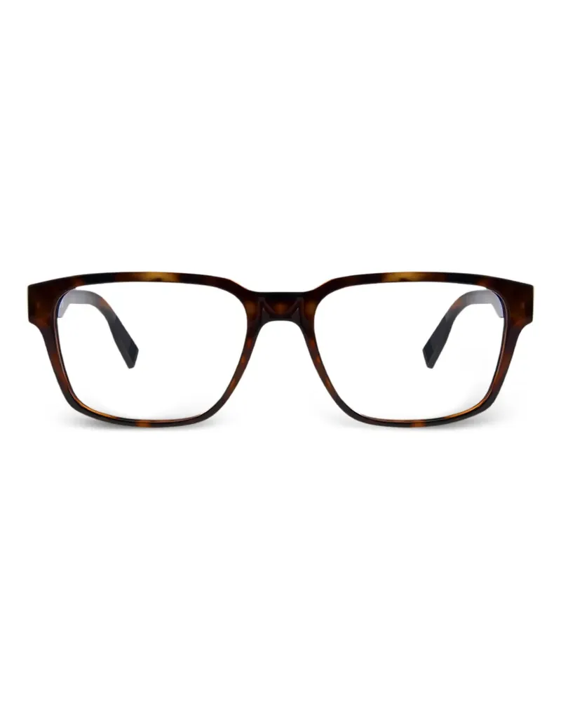 Lacoste Brille mit eckigem Gestell - Braun Braun
