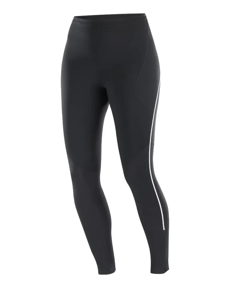 Salomon Sense Aero Stow reflective-detail tights - Schwarz Schwarz