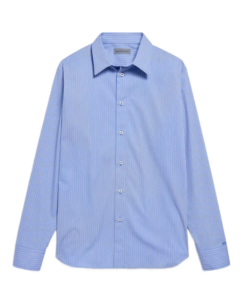 Balenciaga striped long-sleeve shirt - Blau Blau