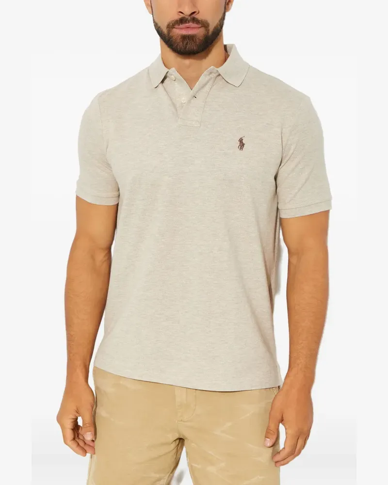 Ralph Lauren Poloshirt mit Logo-Stickerei - Nude Nude