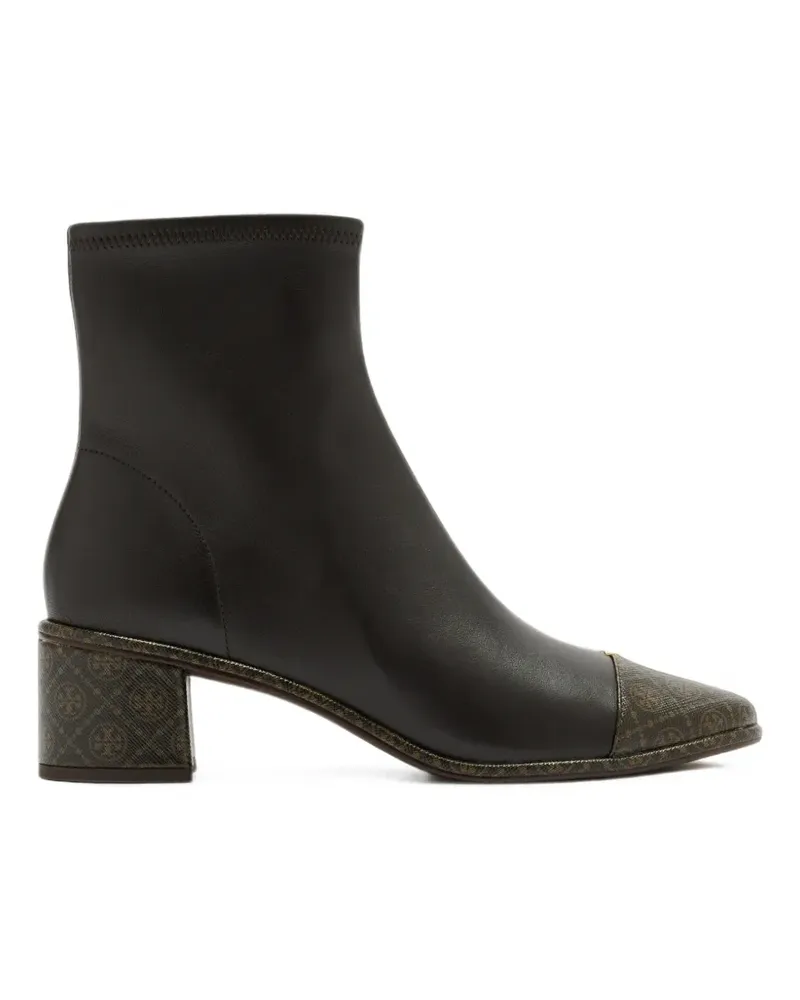 Tory Burch Stiefeletten mit T-Monogramm und Zehenkappe - Braun Braun
