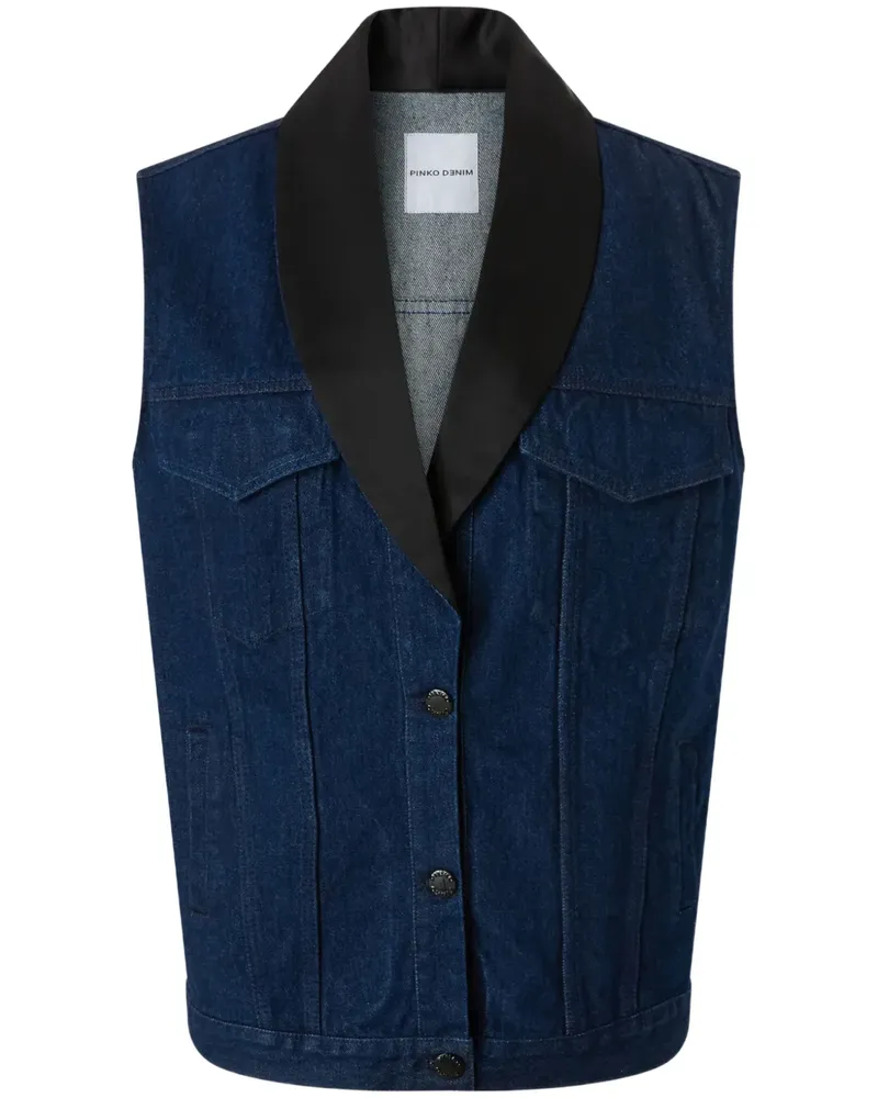 Pinko Weste aus Denim - Blau Blau