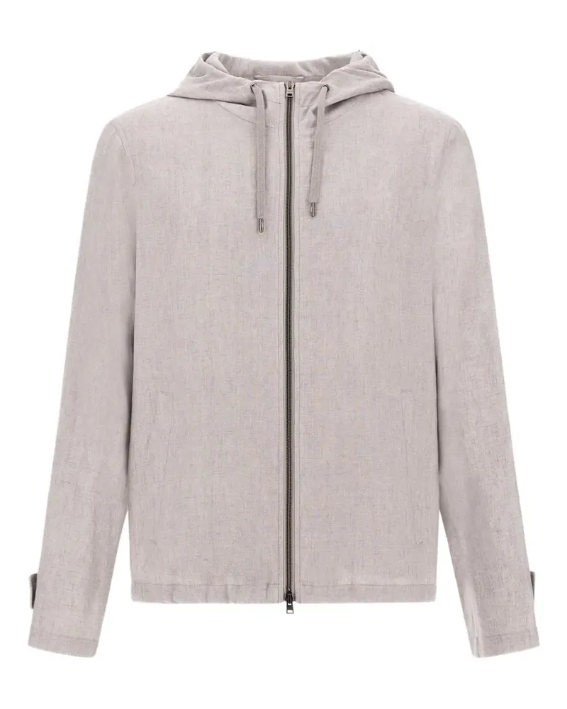 Herno Kapuzenjacke mit Reißverschluss - Nude Nude